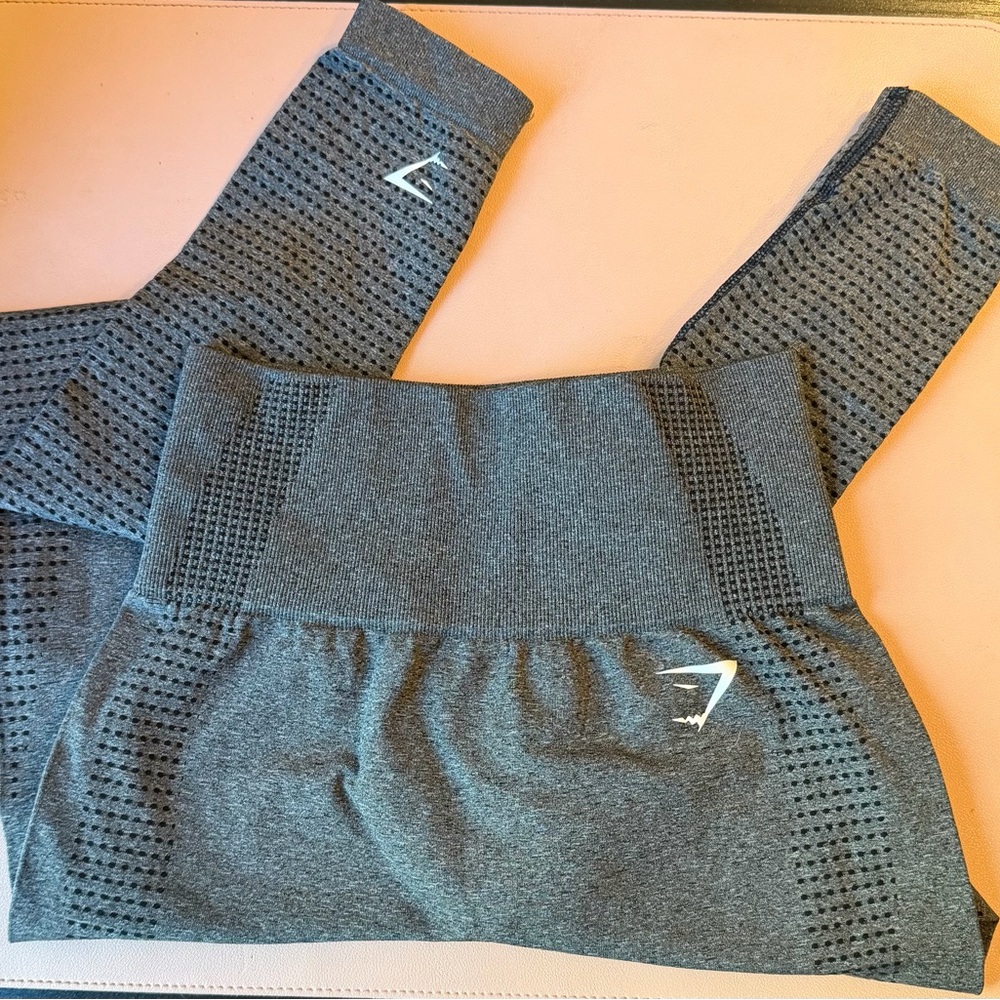 Gymshark Seamless Sculpt Leggings Gray Women's XS High Rise Athletic Workout
